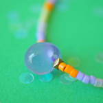 bracelet réglable noeud paulette goutte perle verre filé miyuki rocaille