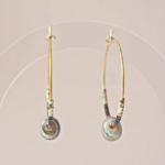 créoles boucles d'oreilles paulette goutte perle verre filé miyuki rocaille
