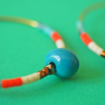 créoles boucles d'oreilles paulette goutte perle verre filé miyuki rocaille