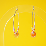 créoles boucles d'oreilles paulette goutte perle verre filé miyuki rocaille