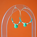 créoles boucles d'oreilles paulette goutte perle verre filé miyuki rocaille