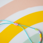 bracelet réglable noeud paulette goutte perle verre filé miyuki rocaille