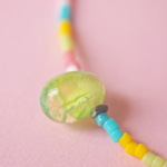 bracelet réglable noeud paulette goutte perle verre filé miyuki rocaille