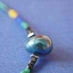 bracelet réglable noeud paulette goutte perle verre filé miyuki rocaille