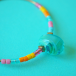créoles boucles d'oreilles paulette goutte perle verre filé miyuki rocaille