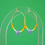 créoles boucles d'oreilles paulette goutte perle verre filé miyuki rocaille