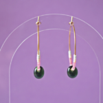 créoles boucles d'oreilles paulette goutte perle verre filé miyuki rocaille