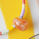 créoles boucles d'oreilles paulette goutte perle verre filé miyuki rocaille