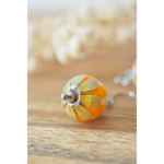 boucles d'oreilles lotus perles en verre filé