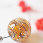 créoles boucles d'oreilles galaxie perles en verre filé argent
