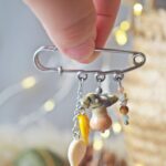 SITE BROCHE FIBULE EPINGLE automne perle verre file artisanal bijoux feuille hérisson champignon citrouille halloween baie fantome original createur unique bois pierre fine A11 (2)