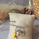 SITE BROCHE FIBULE EPINGLE automne perle verre file artisanal bijoux feuille hérisson champignon citrouille halloween baie fantome original createur unique bois pierre fine A11 (5)