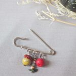 SITE BROCHE FIBULE EPINGLE automne perle verre file artisanal bijoux feuille hérisson champignon citrouille halloween baie fantome original createur unique bois pierre fine