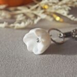 boucles oreilles automne perle verre file artisanal bijoux feuille hérisson champignon citrouille halloween baie fantome original createur unique bois pierre fine A22 (1)