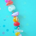 bracelet summer B1 perle verre file poisson ocean ete nacre coquillage plage vacance createur artisan fait main (5)