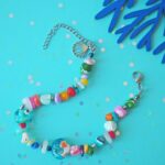 bracelet summer B1 perle verre file poisson ocean ete nacre coquillage plage vacance createur artisan fait main (8)