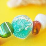 bracelet summer perle verre file poisson ocean ete nacre coquillage plage vacance createur artisan fait main bs1 (3)