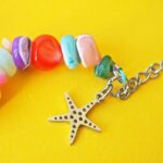 bracelet summer perle verre file poisson ocean ete nacre coquillage plage vacance createur artisan fait main bs1 (5)