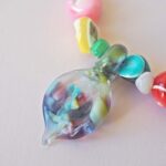 collier summer perle verre file poisson ocean ete nacre coquillage plage vacance createur artisan fait main cs2 (2)