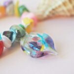 collier summer perle verre file poisson ocean ete nacre coquillage plage vacance createur artisan fait main cs2 (3)