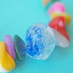 creoles boucles oreilles CR1 summer perle verre file poisson ocean ete nacre coquillage plage vacance createur artisan fait main (6)