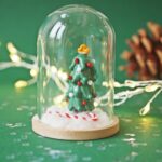 cloche noel hiver bonhomme de neige sapin neige coton decoration verre (11)