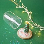 cloche noel hiver bonhomme de neige sapin neige coton decoration verre (12)