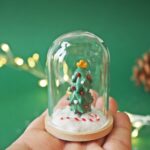 cloche noel hiver bonhomme de neige sapin neige coton decoration verre (20)