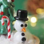 cloche noel hiver bonhomme de neige sapin neige coton decoration verre (4)