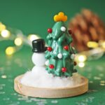 cloche noel hiver bonhomme de neige sapin neige coton decoration verre (8)