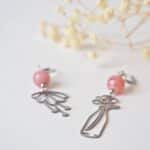 bijoux gloria boucles oreilles printemps pampille verre creation artisanales fleurs (2)