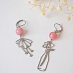 bijoux gloria boucles oreilles printemps pampille verre creation artisanales fleurs (3)