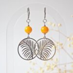 bijoux gloria boucles oreilles printemps pampille verre creation artisanales fleurs (5)