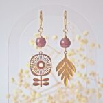 bijoux gloria boucles oreilles printemps pampille verre creation artisanales fleurs (66)