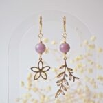 bijoux gloria boucles oreilles printemps pampille verre creation artisanales fleurs (75)