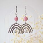 bijoux gloria boucles oreilles printemps pampille verre creation artisanales fleurs (91)