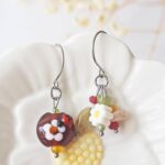 boucles oreilles printemps verre perles pierres creation artisanal verrier bijoux couleur fleur (13)