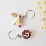 boucles oreilles printemps verre perles pierres creation artisanal verrier bijoux couleur fleur (14)