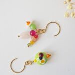 boucles oreilles printemps verre perles pierres creation artisanal verrier bijoux couleur fleur (17)