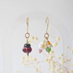 boucles oreilles printemps verre perles pierres creation artisanal verrier bijoux couleur fleur (27)