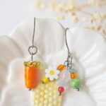 boucles oreilles printemps verre perles pierres creation artisanal verrier bijoux couleur fleur (46)