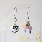 boucles oreilles printemps verre perles pierres creation artisanal verrier bijoux couleur fleur (48)