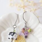 boucles oreilles printemps verre perles pierres creation artisanal verrier bijoux couleur fleur (49)