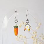 boucles oreilles printemps verre perles pierres creation artisanal verrier bijoux couleur fleur (51)
