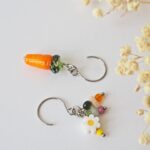 boucles oreilles printemps verre perles pierres creation artisanal verrier bijoux couleur fleur (53)