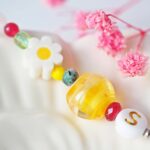 printemps bijoux verre pierre fleurs couleur fun carotte mouton tulipe occinelle creatrice verrier artisanal creation original bracelet (20)
