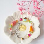 printemps bijoux verre pierre fleurs couleur fun carotte mouton tulipe occinelle creatrice verrier artisanal creation original bracelet (4)