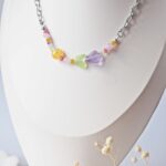 printemps bijoux verre pierre fleurs couleur fun carotte mouton tulipe occinelle creatrice verrier artisanal creation original collier (24)