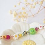 bijoux printemps perle verre artisanal original couleur fleurs pierres (35)