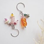 chezphilomene bijoux verre artisanal printemps asymetrique boucles oreilles creation (1)